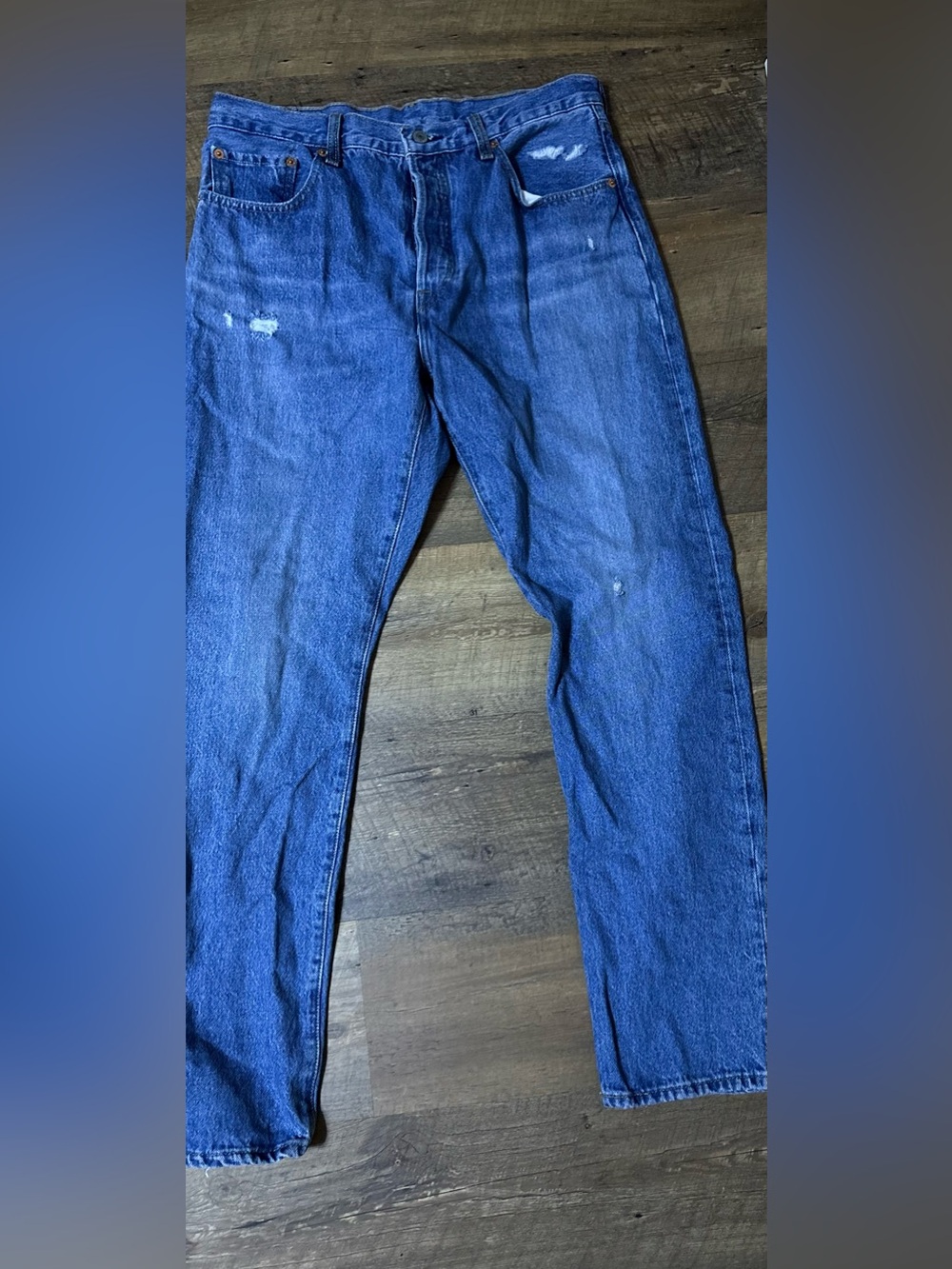 Women’s LEVIS Button Fly  Blue Denim Jeans